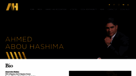 What Ahmedabouhashima.com website looked like in 2018 (5 years ago)