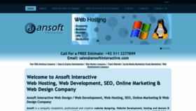 What Ansoftinteractive.com website looked like in 2018 (5 years ago)