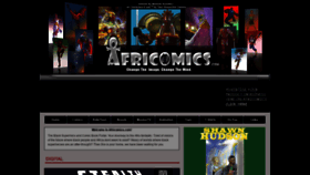 What Africomics.com website looked like in 2018 (5 years ago)