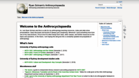 What Anthro.rschram.org website looked like in 2018 (5 years ago)