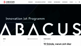 What Abacus.ch website looked like in 2018 (5 years ago)