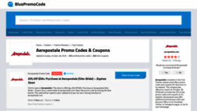 What Aeropostale.bluepromocode.com website looked like in 2018 (5 years ago)