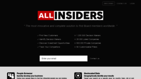 What Allinsiders.com website looked like in 2018 (5 years ago)