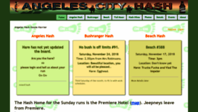 What Angeleshash.com website looked like in 2018 (5 years ago)