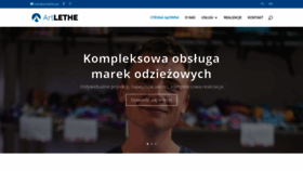 What Artlethe.pl website looked like in 2018 (5 years ago)