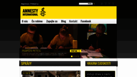 What Amnesty.sk website looked like in 2018 (5 years ago)