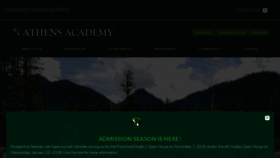 What Athensacademy.org website looked like in 2018 (5 years ago)