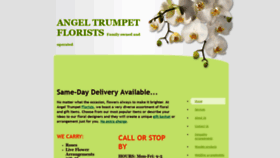What Angeltrumpetflorists.com website looked like in 2018 (5 years ago)