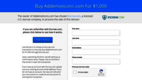 What Addemoticons.com website looked like in 2018 (5 years ago)