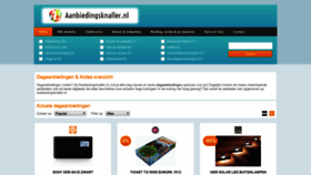 What Aanbiedingsknaller.nl website looked like in 2018 (5 years ago)