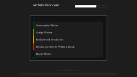 What Artfulwriter.com website looked like in 2018 (5 years ago)