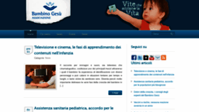 What Associazionebambinogesu.org website looked like in 2018 (5 years ago)