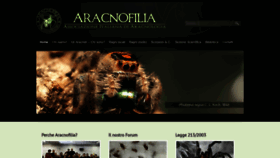 What Aracnofilia.org website looked like in 2018 (5 years ago)