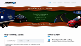 What Autoskola-kalvoda.cz website looked like in 2018 (5 years ago)