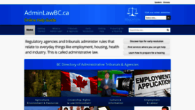 What Adminlawbc.ca website looked like in 2018 (5 years ago)