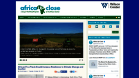 What Africaupclose.wilsoncenter.org website looked like in 2018 (5 years ago)