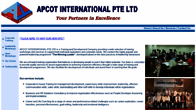 What Apcotinternational.com website looked like in 2018 (5 years ago)