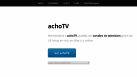 What Achotv.com website looked like in 2018 (5 years ago)