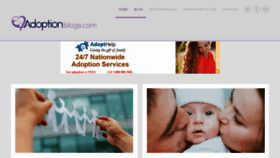 What Adoptionblogs.com website looked like in 2018 (5 years ago)