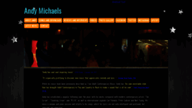 What Andymichaelsmusic.com website looked like in 2018 (5 years ago)