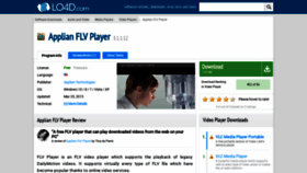 What Applian-flv-player.en.lo4d.com website looked like in 2018 (5 years ago)