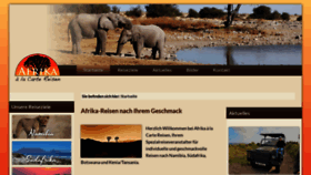 What Afrikaalacarte.de website looked like in 2018 (5 years ago)