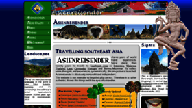 What Asienreisender.de website looked like in 2018 (5 years ago)