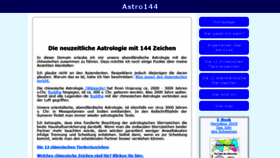 What Astro144.ch website looked like in 2018 (5 years ago)