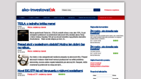 What Ako-investovat.sk website looked like in 2018 (5 years ago)