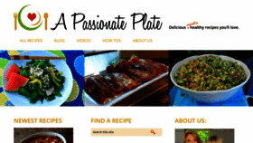 What Apassionateplate.com website looked like in 2018 (5 years ago)