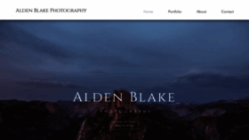 What Aldenblake.com website looked like in 2018 (5 years ago)