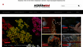 What Agraroldal.hu website looked like in 2018 (5 years ago)