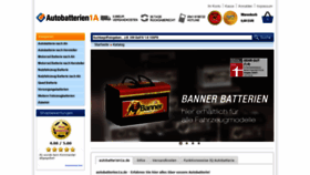 What Autobatterien1a.de website looked like in 2018 (5 years ago)