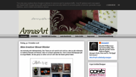 What Annasart.de website looked like in 2018 (5 years ago)