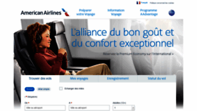 What Americanairlines.fr website looked like in 2018 (5 years ago)