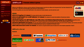 What Ampsoft.net website looked like in 2018 (5 years ago)