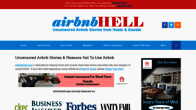 What Airbnbhell.com website looked like in 2018 (5 years ago)