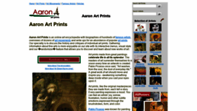 What Aaronartprints.org website looked like in 2018 (5 years ago)