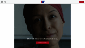 What Amp.cancer.org website looked like in 2018 (5 years ago)
