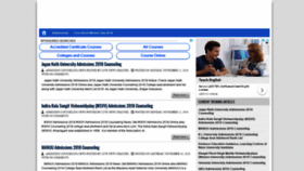 What Admission-counseling.in website looked like in 2018 (5 years ago)