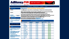 What Admoney.fun website looked like in 2018 (5 years ago)