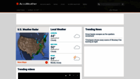 What Accuweather.com website looked like in 2018 (6 years ago)