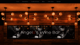 What Angeloswinebar.com website looked like in 2018 (5 years ago)