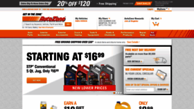 What Autozone.com website looked like in 2018 (5 years ago)