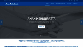What Aman-mehndiratta.org website looked like in 2018 (5 years ago)