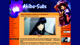 What Akiba-subs.org website looked like in 2018 (5 years ago)