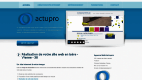 What Actupro.fr website looked like in 2018 (5 years ago)