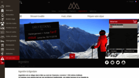 What Argentiere-mont-blanc.com website looked like in 2018 (5 years ago)