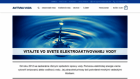 What Aktivnavoda.sk website looked like in 2018 (5 years ago)
