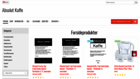 What Absolutkaffe.dk website looked like in 2018 (5 years ago)